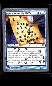 2004 MTG Magic The Gathering UNH Unhinged Vintage #41 Now I Know My ABC's - Picture 1 of 2