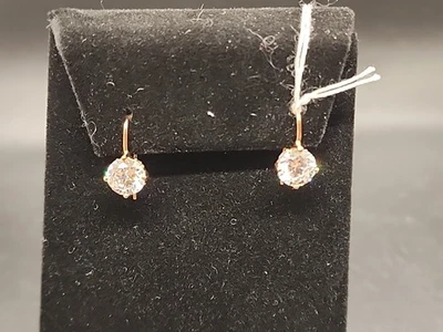 Brincos Vanna K para Bella Luce branco CZ 18k ouro rosa sobre prata JTV VKB244R - Imagem 1 de 4