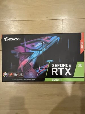 GIGABYTE AORUS GeForce RTX 3060 Ti Elite Graphics Card Rev 2.0 FREE FEDEX 2-DAY! - Image 1 of 4