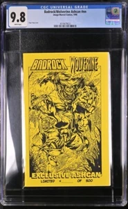 RARE CGC 9.8 BADROCK WOLVERINE ASHCAN 1996 SDCC #/500 IMAGE MARVEL SPAWN LIEFELD - Picture 1 of 2