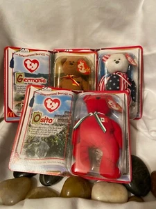 Beanie Babies McDonalds 2000 International Bears II Spangle Osito Germania - Picture 1 of 7