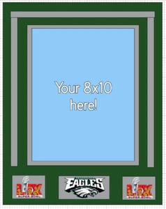 PHILADELPHIA EAGLES New 11x14 Custom SUPERBOWL 59 Frame Kit For 8x10 Photo 1/1 - Picture 1 of 1