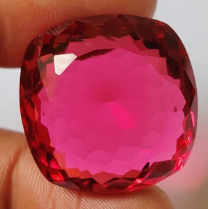 77.85 Ct. Pink Tourmaline Faceted Cushion Cut Loose Gemstone for Ring & Pendant - Picture 1 of 6