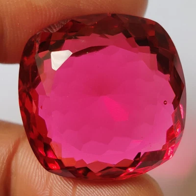 77.85 Ct. Pink Tourmaline Faceted Cushion Cut Loose Gemstone for Ring & Pendant - Image 1 of 4