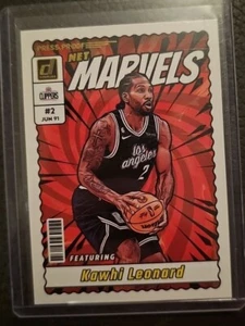 2023-24 Donruss Kawhi Leonard Net Marvels GOLD PRESS PROOF Insert SP - Picture 1 of 2