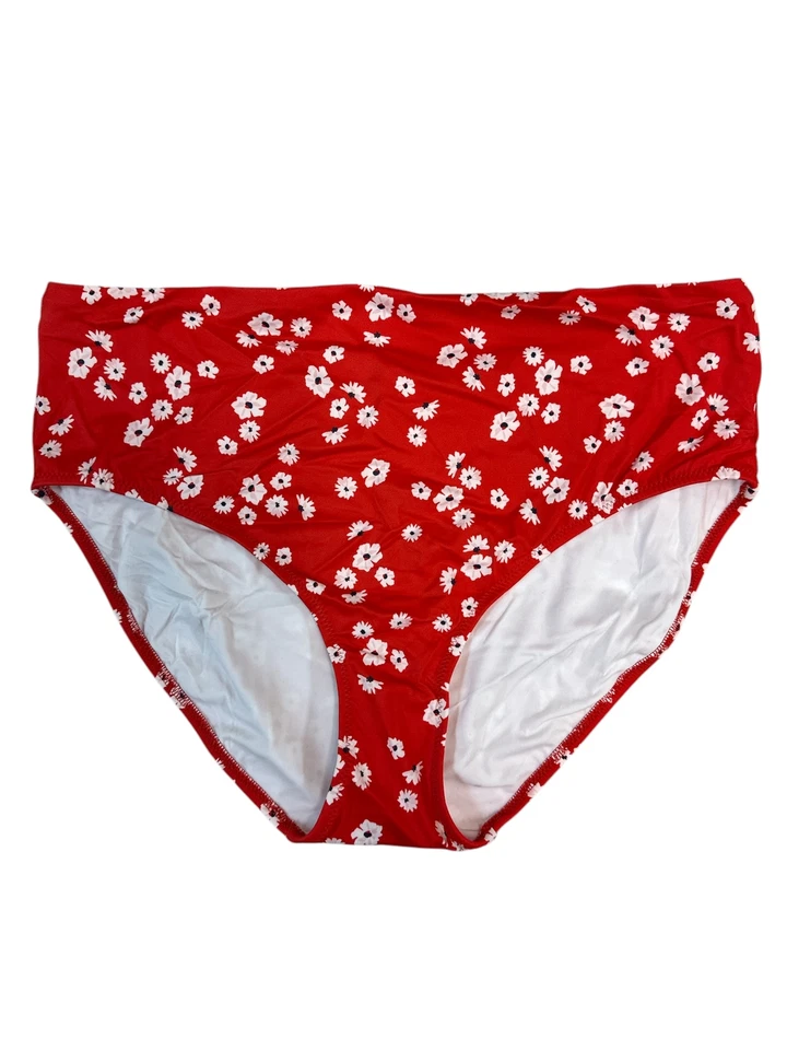 ELOMI красный цветочный простоя парусный бриф плавать низ, США 12, новый без ЯРЛЫКОВ - Изображение 1 из 1