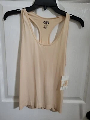 Camiseta sin mangas GB Active Wear Racerback crema L/XL Foto 1 de 4