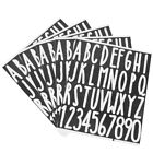  5 Sheets Mailbox-Aufkleber PVC Per Buchstabe Alphabet-Aufkleber