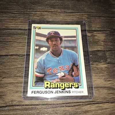 Donruss 1981 Baseball Card #146 Ferguson Jenkins Texas Rangers P-HOF - Image 1 of 4