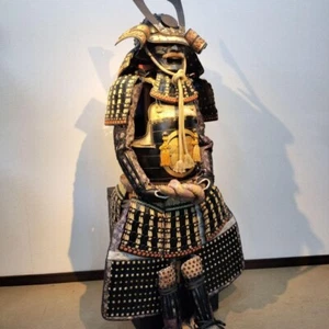 Japanese Armor Yoroi Life Size Kabuto Samurai Retro Vintage Iron Full Set in Box - Picture 1 of 10