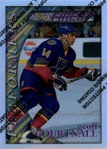 1995-96 Finest Refractors #49 Geoff Courtnall S