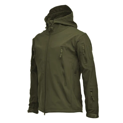 Waterproof Tactical Soft Shell Men Jacket Fleece Coat Army Windbreaker Outdoor* - Image 1 of 4