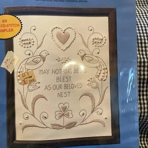 Vintage Candlestick Kits Pillow Embroidery Set Of 3 Nos - Picture 1 of 10