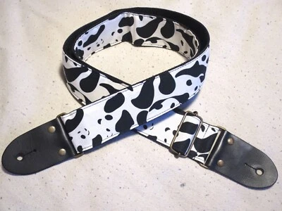 Aria Handmade Designer Guitar Strap "Camouflage Panda," Japan - Image 1 of 4