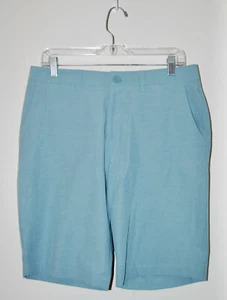 NWT Johnnie-O Men's Gulf Stream Blue Flat Front Wyatt Chino Golf Shorts sz 32 - Picture 1 of 11