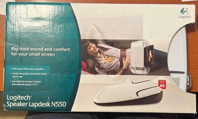 New Logitech N550 USB Speaker Lapdesk for Notebooks Laptops Netbooks Cooling Pad - Image 1 of 2