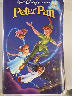 Walt Disney's Classic Peter Pan - Black Diamond Edition (clamshell VHS, 1990) Foto 1 de 4