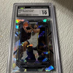 2022-23 Prizm Stephen Curry Ice Prizm #101 CGC 10 GEM MINT Warriors - Picture 1 of 2