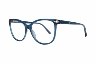 Пластиковая оправа для очков Swarovski SK5283 084 Crystal Blue Cat 54-15-140 SW5283 - Изображение 1 из 2