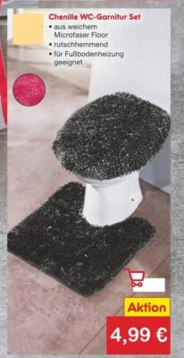 2tlg Badeset Badgarnitur Badteppich Badematte WC Vorleger Teppich  - Bild 1 von 4