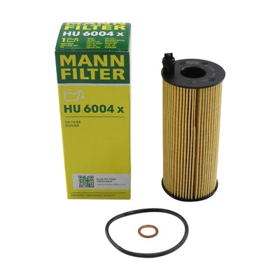 Mann Engine Oil Filter HU6004X for BMW F15 F30 328d 535d X3 X5 740Ld xDrive - Image 1 of 4
