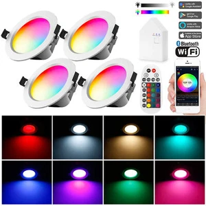 1-10 piezas Smart Bluetooth APP Control LED Downlight 5W Foco de techo empotrado - Imagen 1 de 17