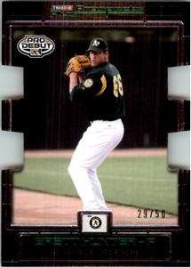 2008 TRISTAR Prospects Plus PROminent Die Cut Green #34 Brett Hunter /50