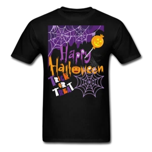 Happy Halloween Spooky Halloween T Shirt Trick Or Treat - Picture 1 of 11