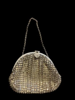 Vintage Mantessa Rhinestone Dressy Clutch Purse Evening Bag Prom Holiday Wedding - Изображение 1 из 4