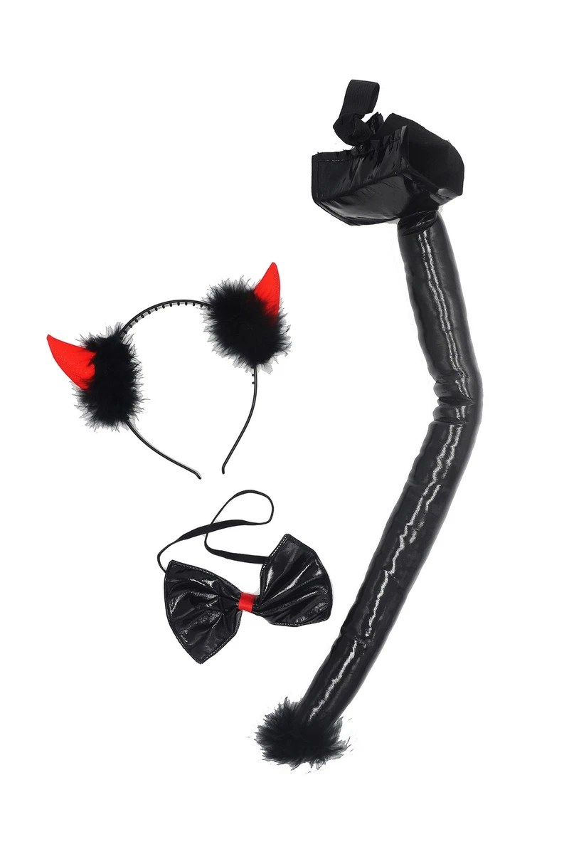 2 Paar Coole Teufelshörner Mit Haarreif – Perfekt Für Halloween, Kostümpartys & Cosplay Als Teufel Oder Teufelin