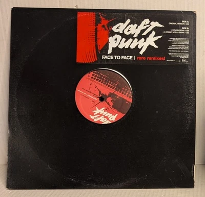 DAFT PUNK Face To Face Rare Remixes! 12" Vinyl Record EDM Electronic House Music Foto 1 de 4