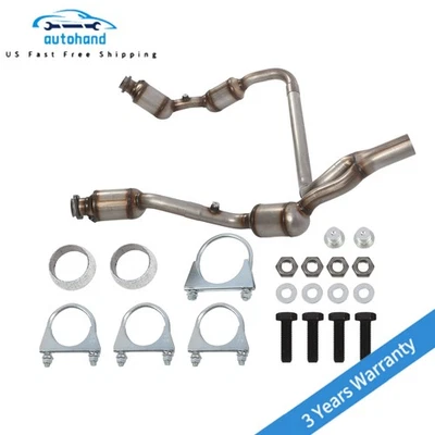Y-Pipe Front Exhaust Catalytic Converter For Jeep Wrangler JK 3.8L 2007-2009 EPA - Image 1 of 4