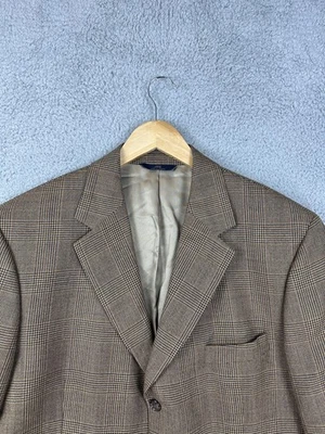 Blazer Brooks Brothers 346 Para Hombre 44 Regular Marrón Lana Glen Abrigo Deportivo A Cuadros Para Hombre Foto 1 de 4