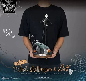 Beast Kingdom Jack Skellington & Zero Limited Anime Character Statue New - Picture 1 of 8