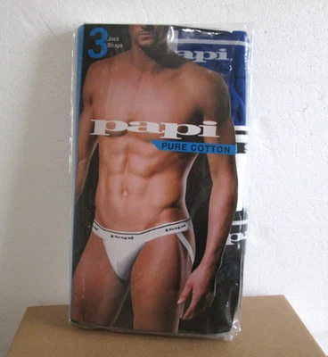 Brand New Men's Papi 3 Pack Premium Cotton Soft Touch  Jock Straps Medium 32-34 - Image 1 of 3