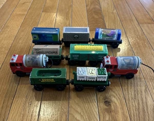 9 Piece Thomas The Trains Sodor Recycling Fire Grain & Feed Aquarium Steam Works - Picture 1 of 17