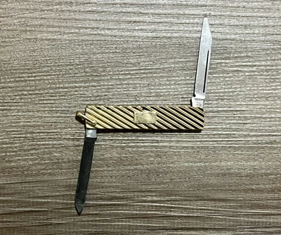 Navaja de Bolsillo Plegable Llavero Lleno de Oro Swank De Colección y Lima de Uñas Herramienta para Caballeros” Foto 1 de 4