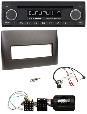 Blaupunkt Lenkrad Bluetooth DAB CD USB Autoradio für Fiat Stilo 2001-2007 schwar - Bild 1 von 4