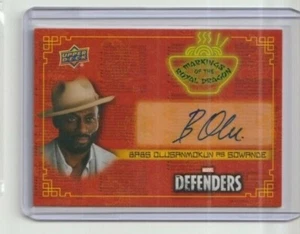 Marvel Defenders Autograph Trading Card Babs Olusanmokun as Sowande - Picture 1 of 2