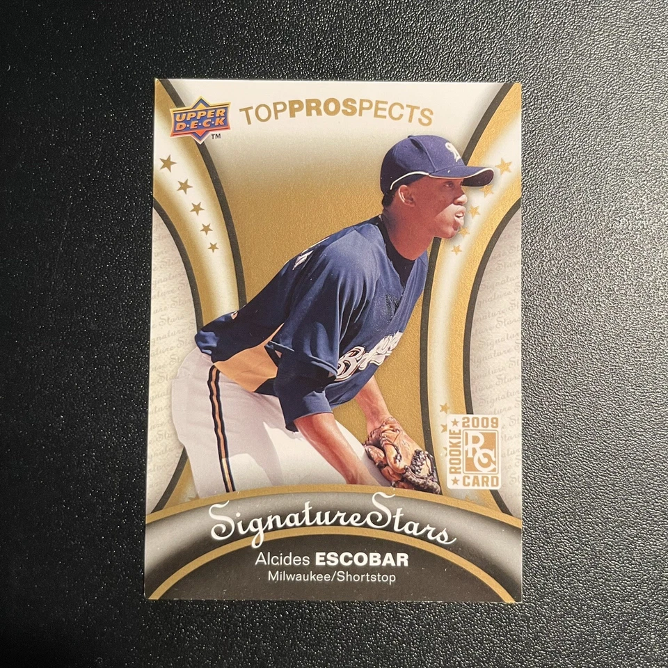2009 Upper Deck Signature Stars Top Prospects Alcides Escobar #107 Rookie RC B3 - Image 1 of 1