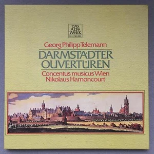 G238 Telemann Darmstadt Overtures Harnoncourt 2LP Telefunken 6.35498 EK Stereo - Picture 1 of 4