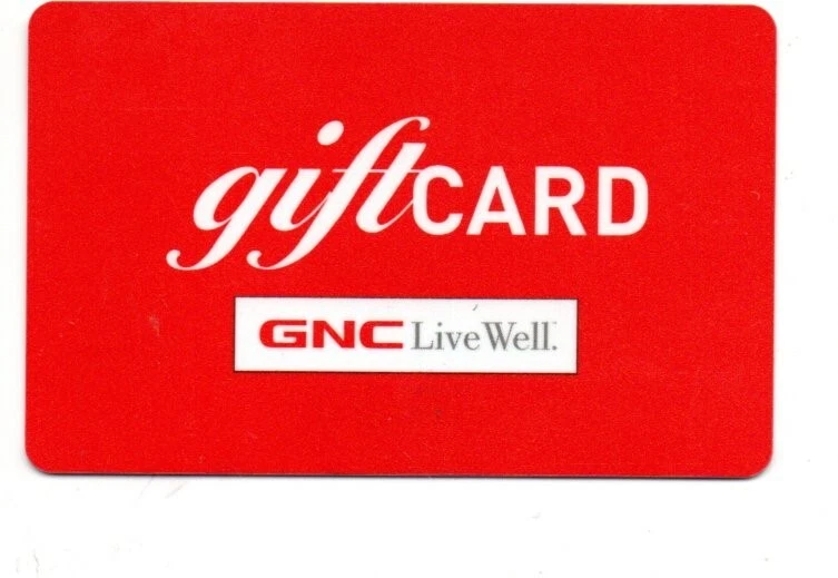 GNC Live Well Red Gift Card No $ Value Collectible - Image 1 of 1