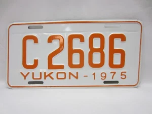 1975 YUKON Steel Alaska License Plate "C 2686" NOS as pictured. - Picture 1 of 1