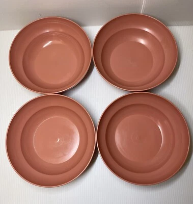 Vtg Tupperware #155 Bowls Dusty Rose Mauve Cereal Salad USA  Set of 4 New NOS - Image 1 of 4