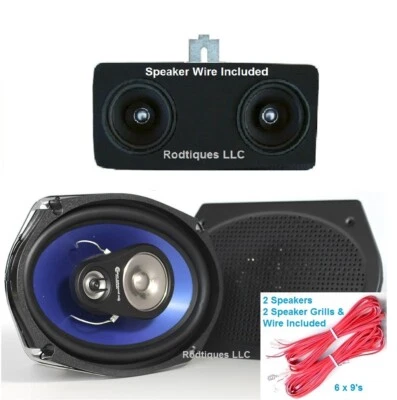 1967-69 Camaro Dash Speaker Classic Car + 6x9's For Stereo Radio No/AC   Foto 1 de 2