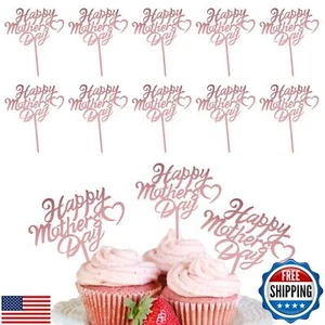 Heyiminy 10Pcs Happy Mothers Day Cake Topper, Mothers Day Cake Toppers Acryli - Picture 1 of 5