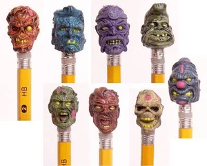 ZOMBIE PLANET Pencil Toppers Set 8 Figuren Party Gastgeschenke 1" Zombies Walking Dead - Bild 1 von 4