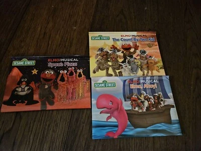 3 Elmo the Musical Pop Up Books - Space Pizza Count By Two Kid Elmo, Ahoy Used - Image 1 of 4