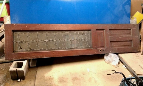 Antique Stained Glass Tall door - Colorless glass - 95-3/8x21-3/4x1-3/4" Cover