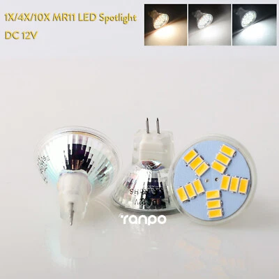 1x 10x LED Spotlight Bulbs MR11 5730 SMD DC 12V 20W Halogen Replacement Lamp RH - Image 1 of 4